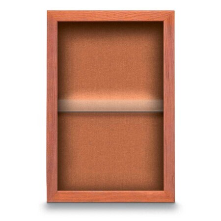 United Visual Products Indoor Enclosed Combo Board, 48"x36", Black Frame/White Porcelain & Buff UVCB4836B-WHTPORC-BUFF